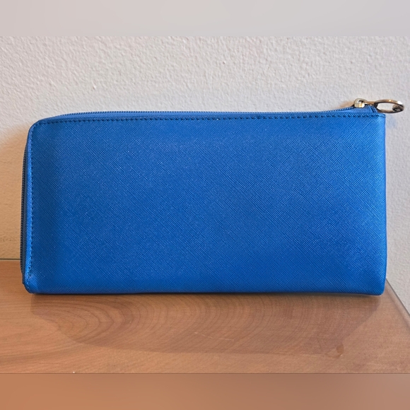 Roots Blue Wallet - Large Wallet Clutch - Picture 2 of 8
